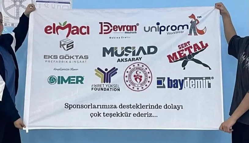 Voltaria sponsor teşekkür flaması